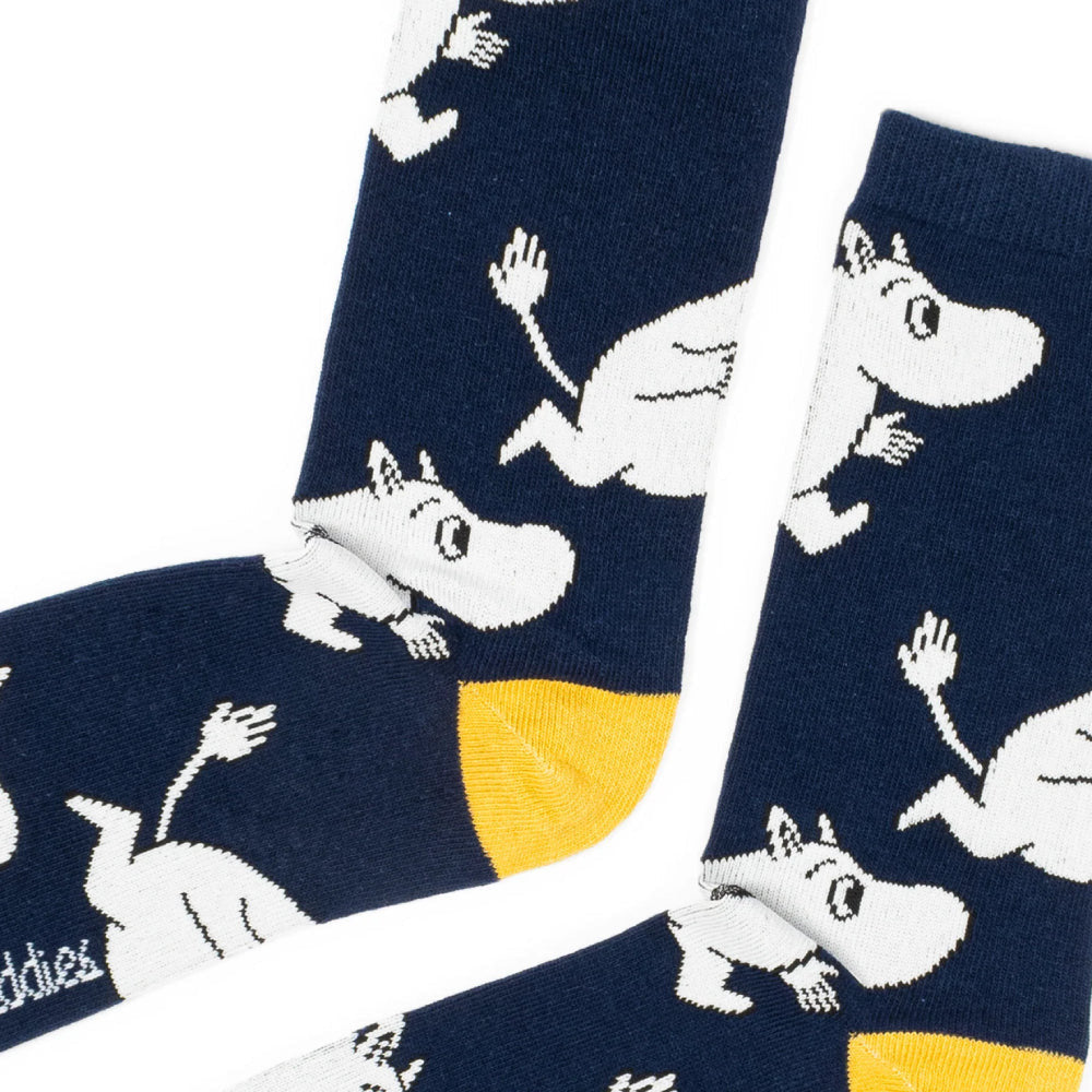 Moomintroll Running Socks Dark Blue - Nordicbuddies - The Official Moomin Shop