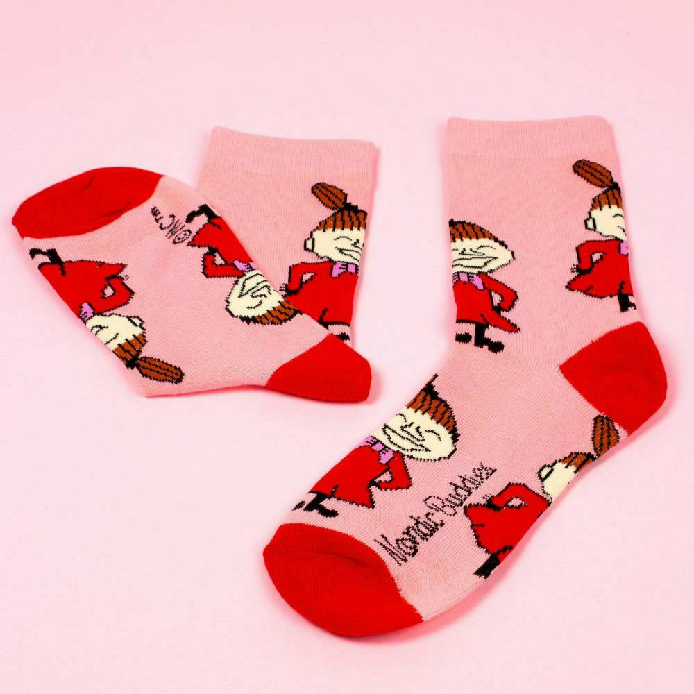 Little My Happiness Socks Pink 36-42 - Nordicbuddies - The Official Moomin Shop