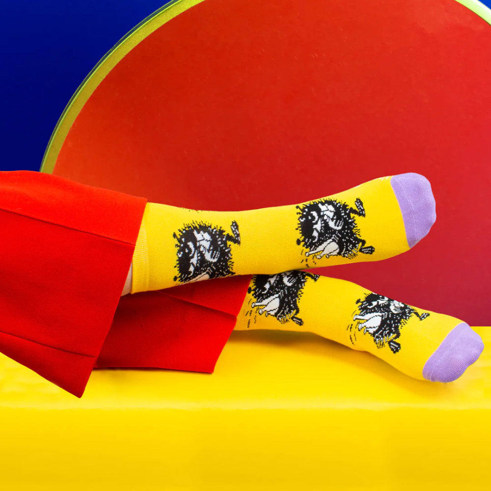 Stinky Getaway Socks 36-42 Yellow - The Official Moomin Shop