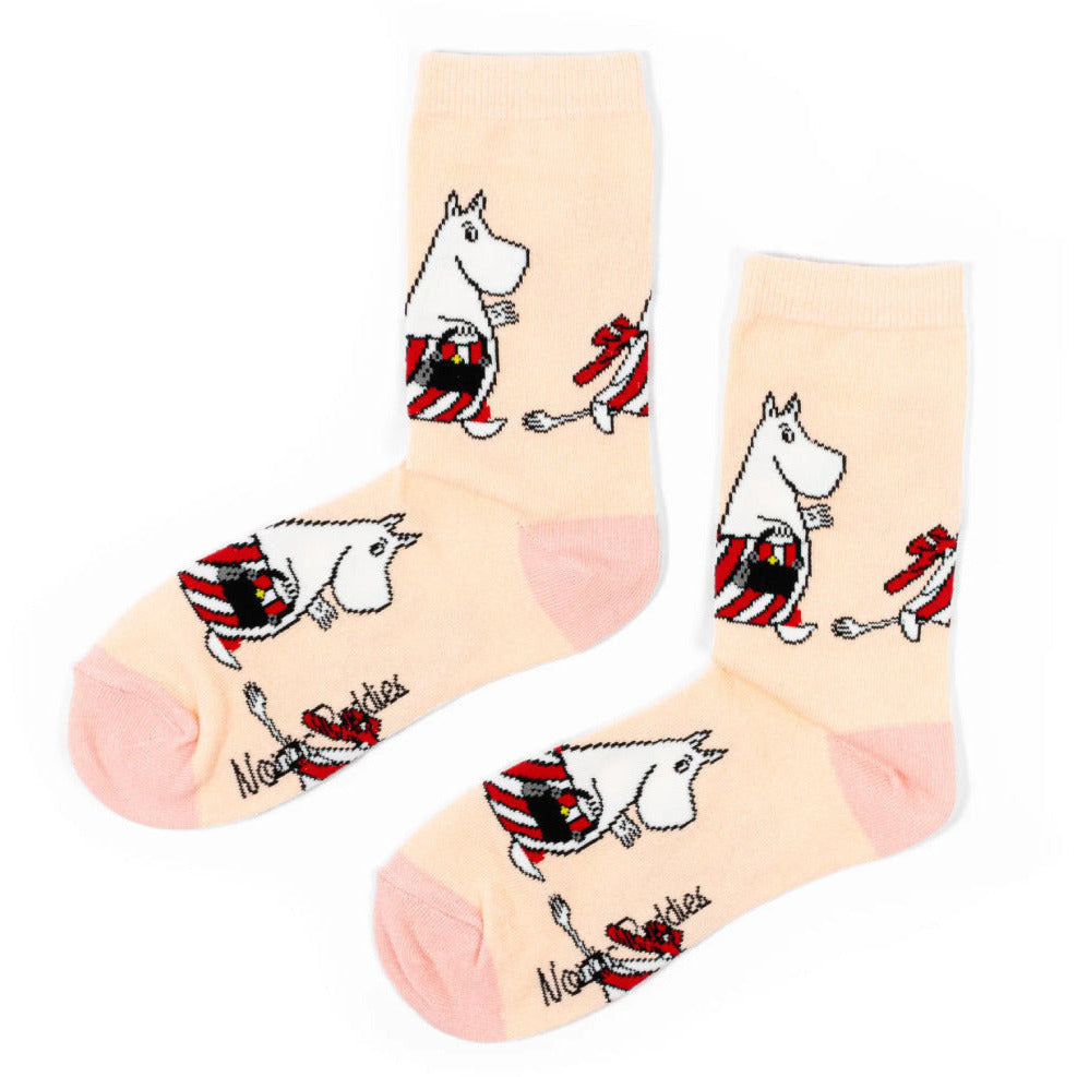 Moominmamma on Errands Socks Pink 36-42 - The Official Moomin Shop