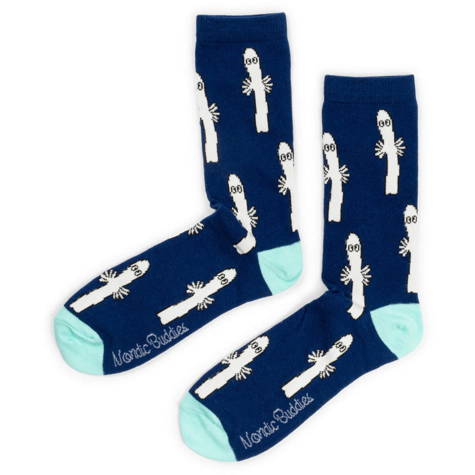 Hattifatteners Socks Navy Blue 40-45 - Nordicbuddies - The Official Moomin Shop