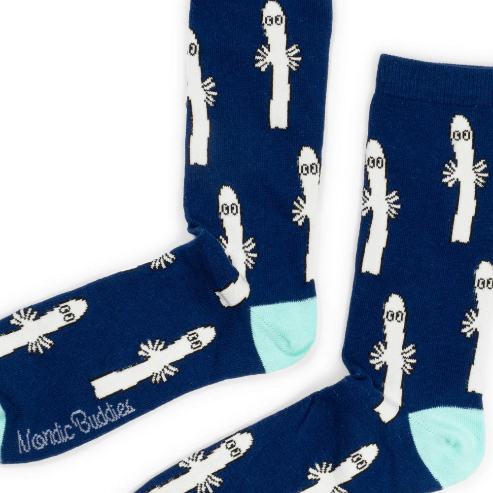 Hattifatteners Socks Navy Blue 40-45 - Nordicbuddies - The Official Moomin Shop