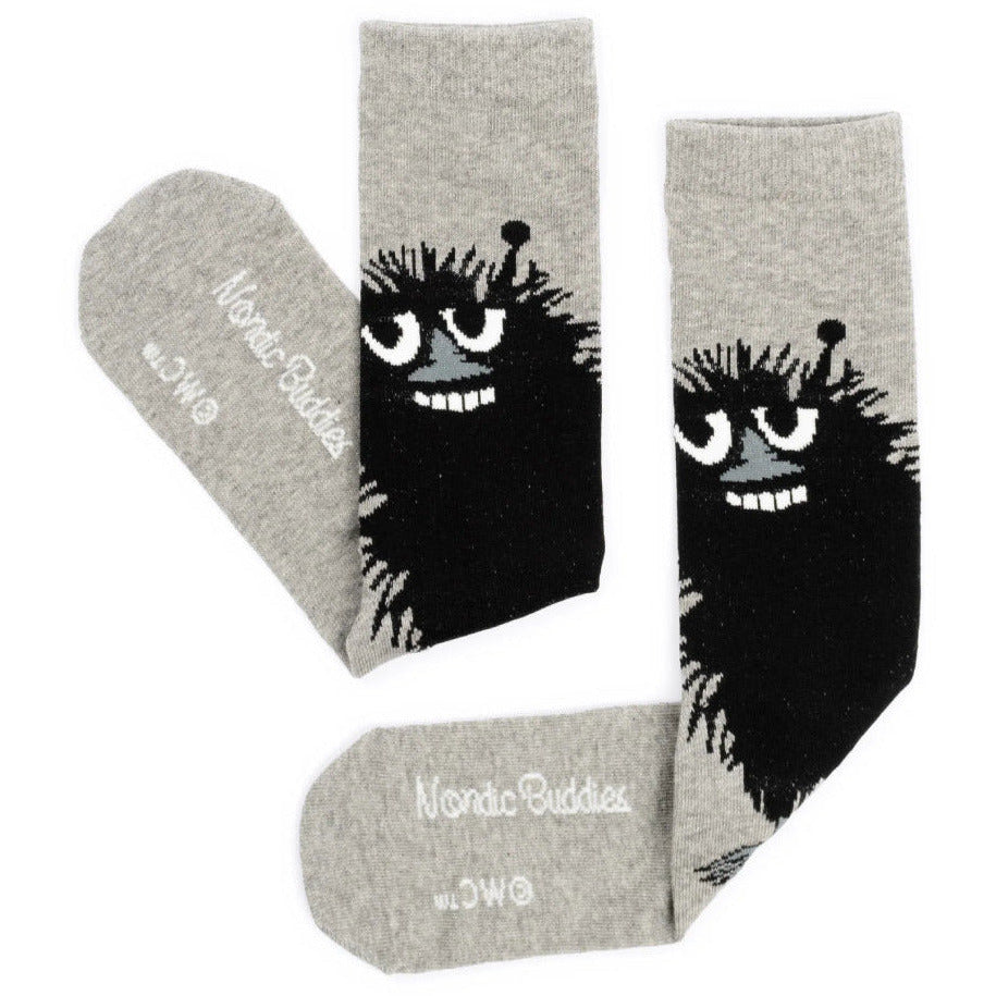 Stinky Pranking Socks Grey 40-45 - Nordicbuddies - The Official Moomin Shop