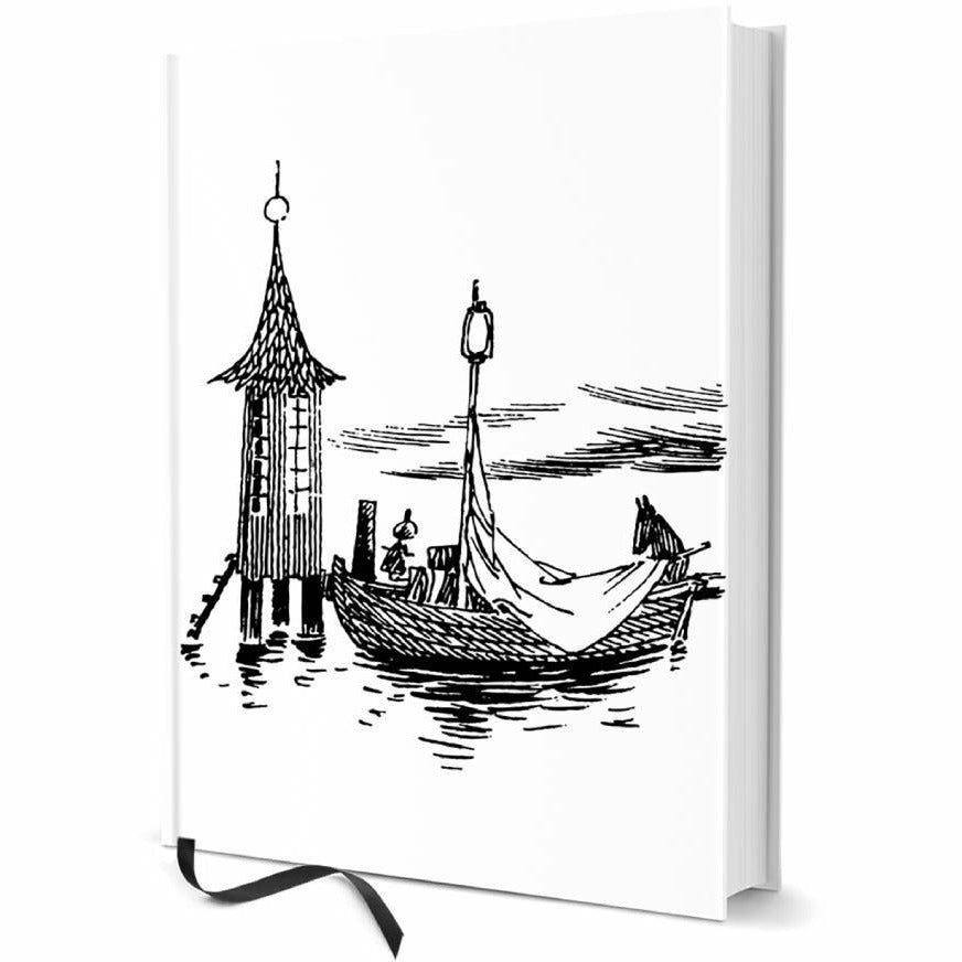 Moomin hard cover Notebook &quot;The boat and the bath house&quot; - Putinki - The Official Moomin Shop