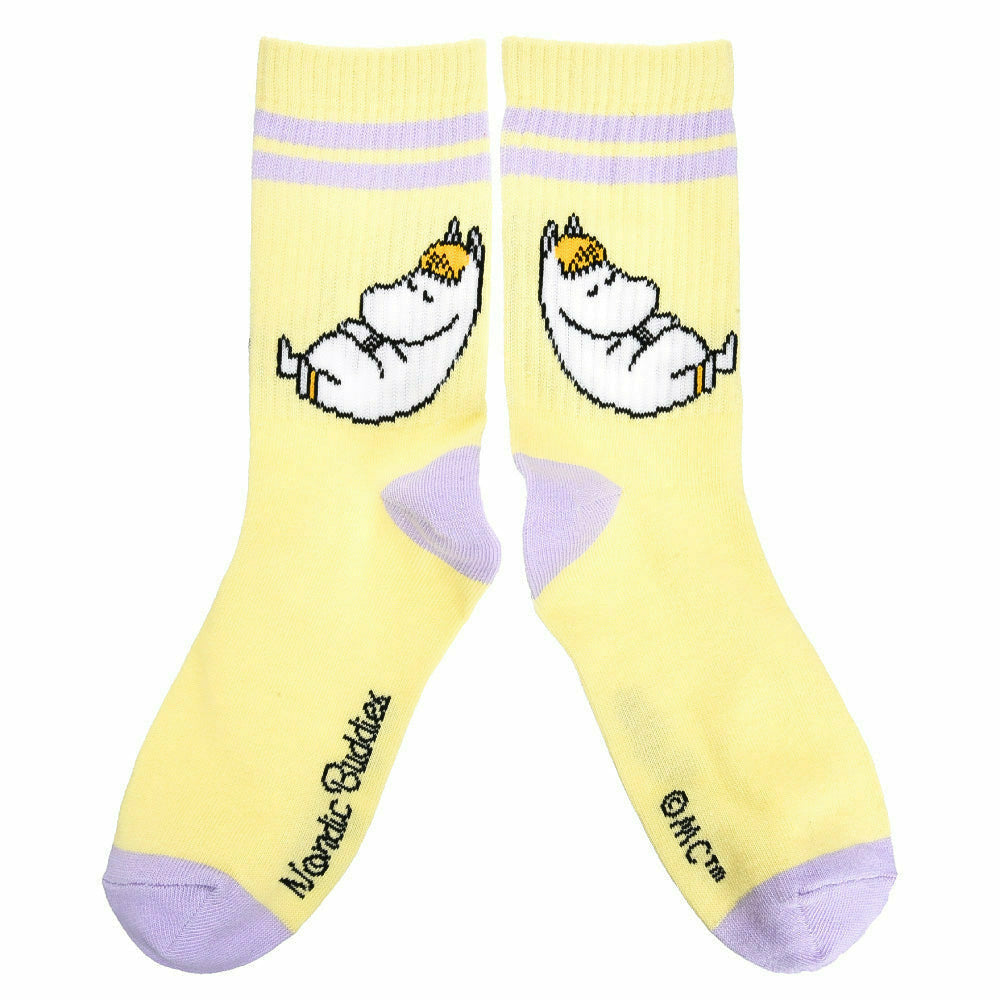 Snorkmaiden Retro Socks Yellow 36-42 - Nordicbuddies - The Official Moomin Shop