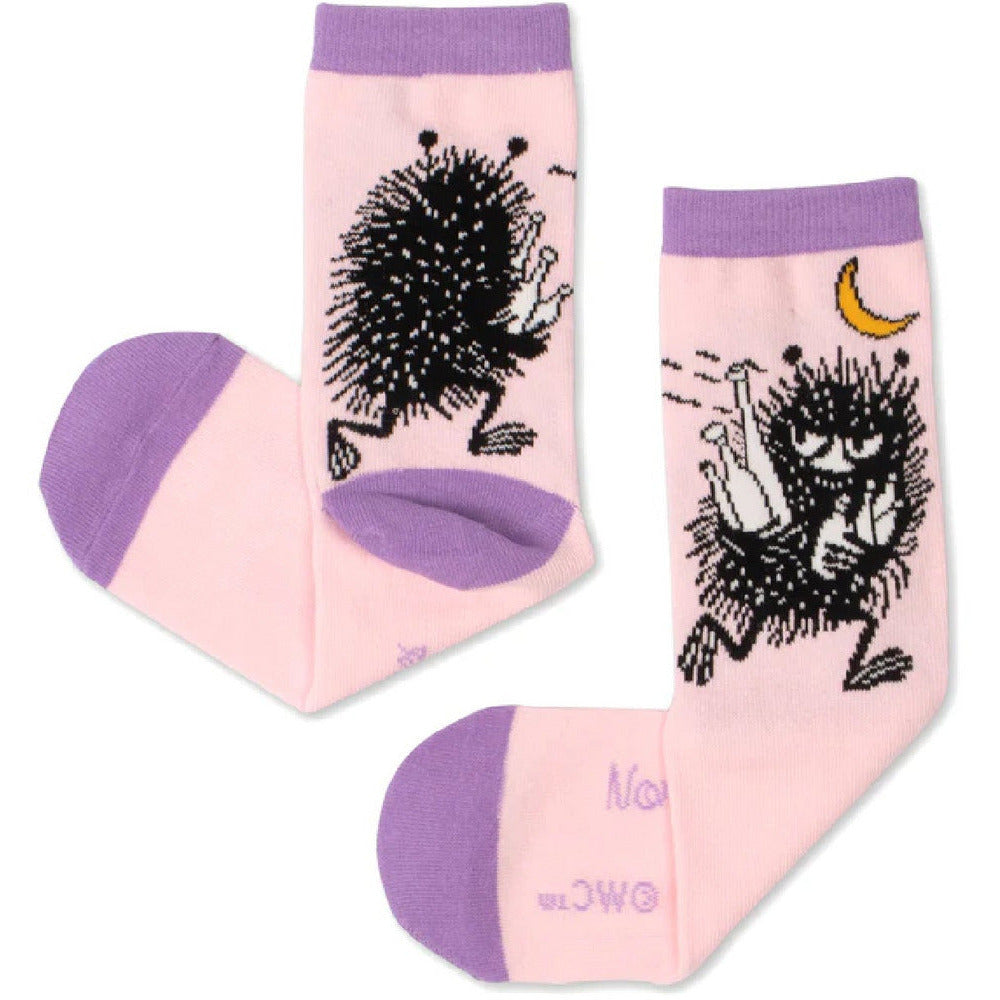 Stinky Butt Socks Light Pink - Nordicbuddies - The Official Moomin Shop