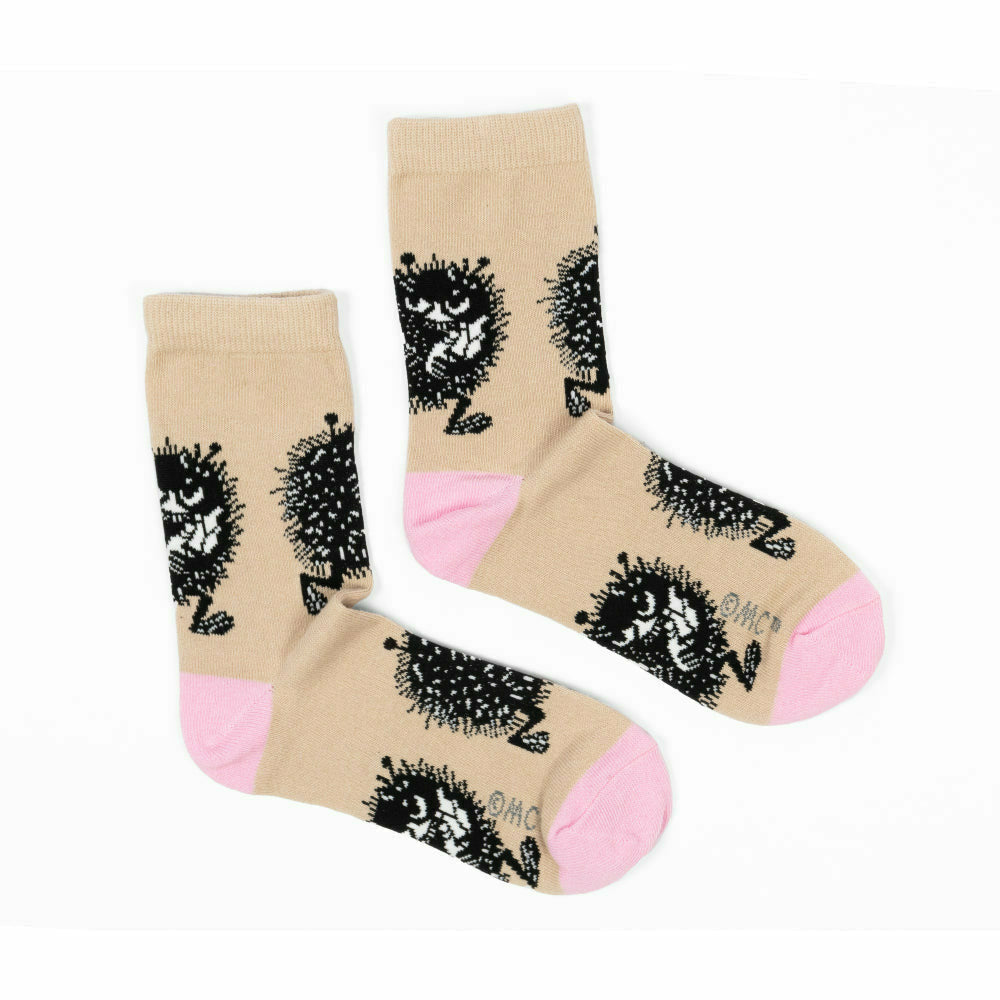 Stinky Getaway Socks 36-42 Beige - The Official Moomin Shop