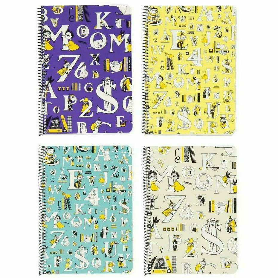 ABC Spiral Notebook  A5 - Anglo-Nordic - The Official Moomin Shop