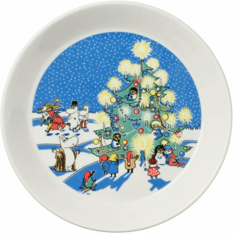 Moomin Collector&#39;s edition plate 2-pack 2021: Christmas &amp; Drawing - Moomin Arabia - The Official Moomin Shop