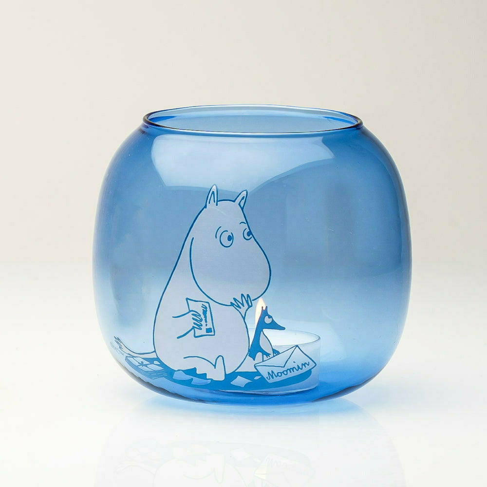 Moomintroll Candle Holder Blue - Muurla - The Official Moomin Shop