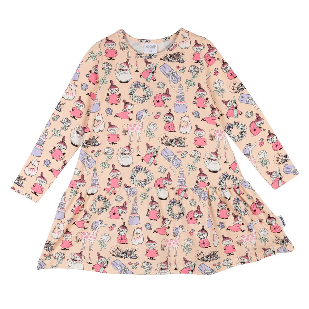 Little My&#39;s Party Dress Peach - Martinex - The Official Moomin Shop