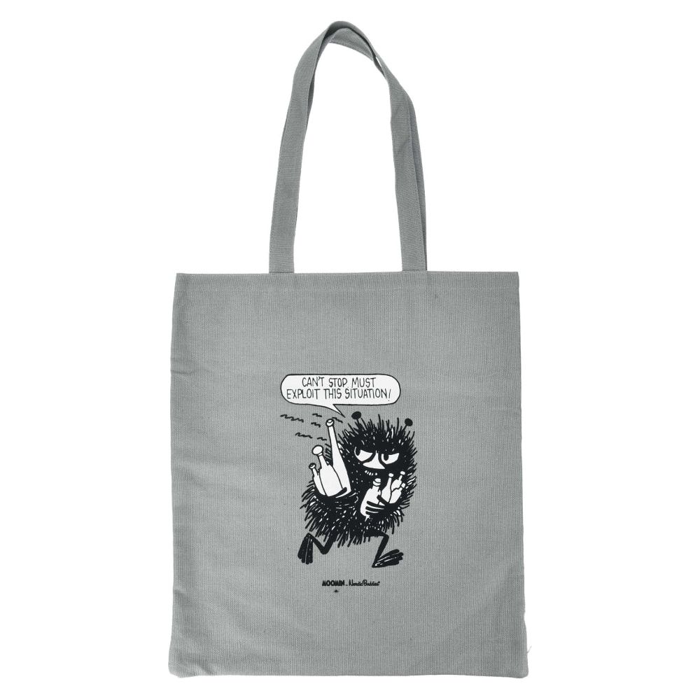 Stinky's Geataway Tote Bag Gray - The Official Moomin Shop