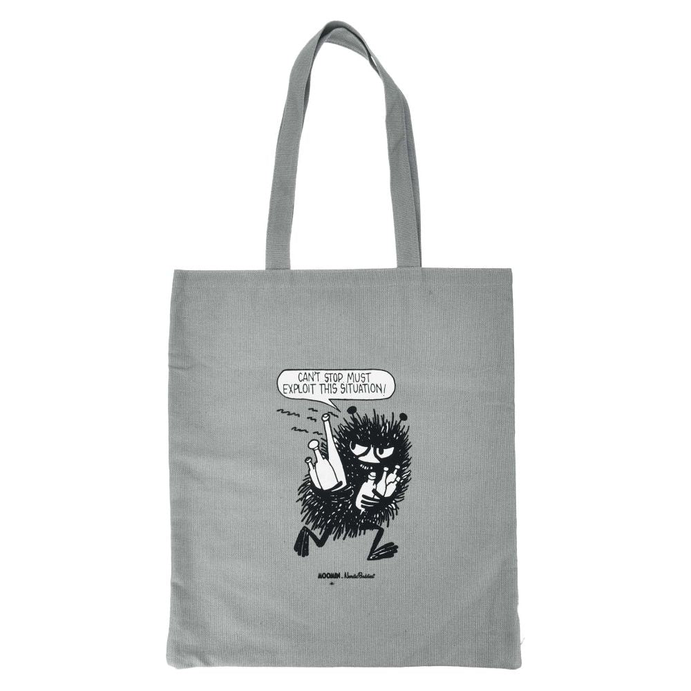 Stinky's Geataway Tote Bag Grey - Nordicbuddies - The Official Moomin Shop