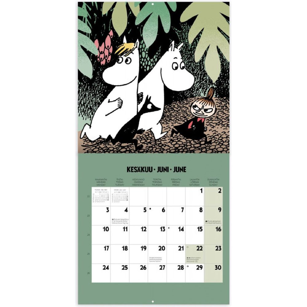 Moomin Mini Wall Calendar 2024  2020 - Putinki - The Official Moomin Shop