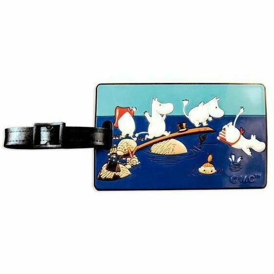 Moomin Family Swimming Luggage Tag - TMF-Trade - The Official Moomin Shop