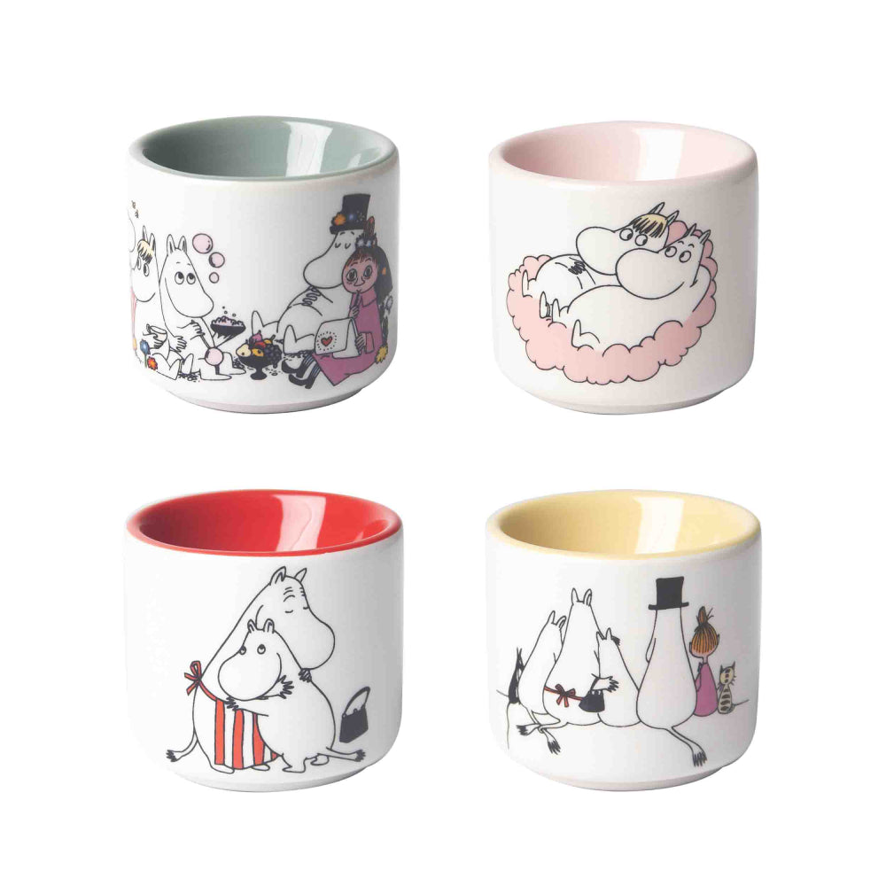 Moomin Love Egg Cups 4-set - Pluto Design - The Official Moomin Shop