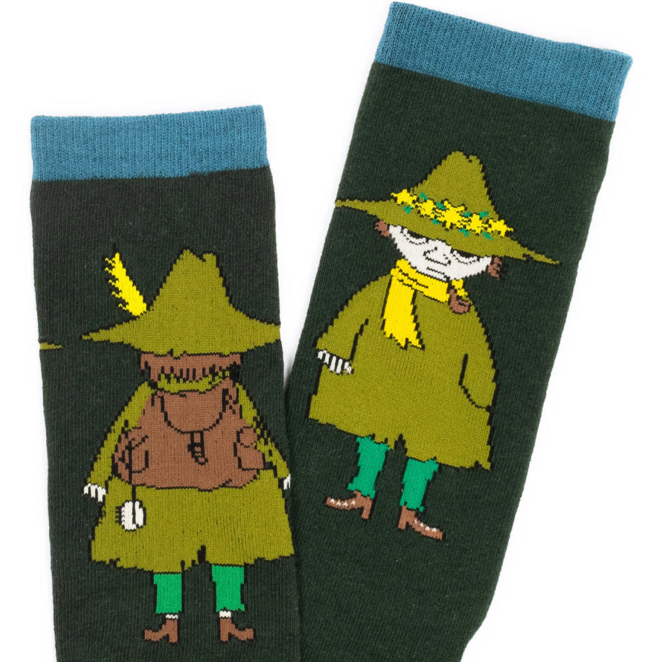 Snufkin Travelling Socks 40-45 Green - The Official Moomin Shop