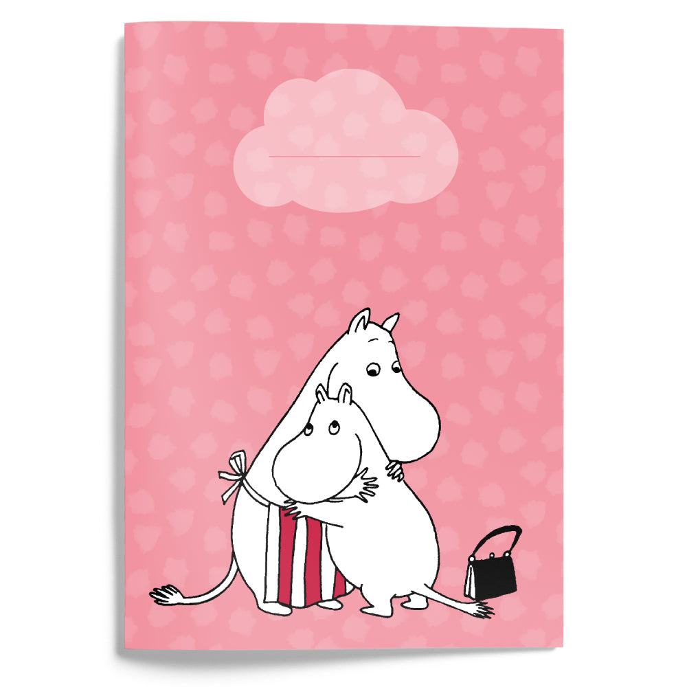 Moominmamma Hugging Notebook A5 Pink - The Official Moomin Shop