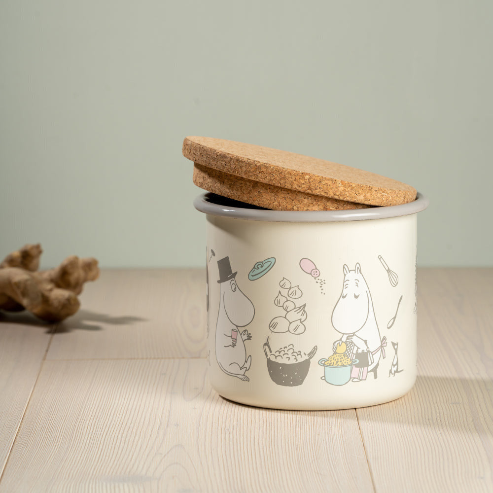 Moomin Bon Appétit Jar with a lid 1,3 L - Muurla - The Official Moomin Shop