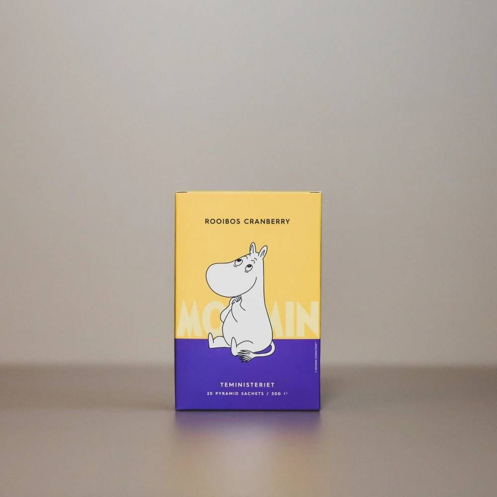 Moomintroll Cranberry Rooibos Tea Pyramid - Teministeriet - The Official Moomin Shop
