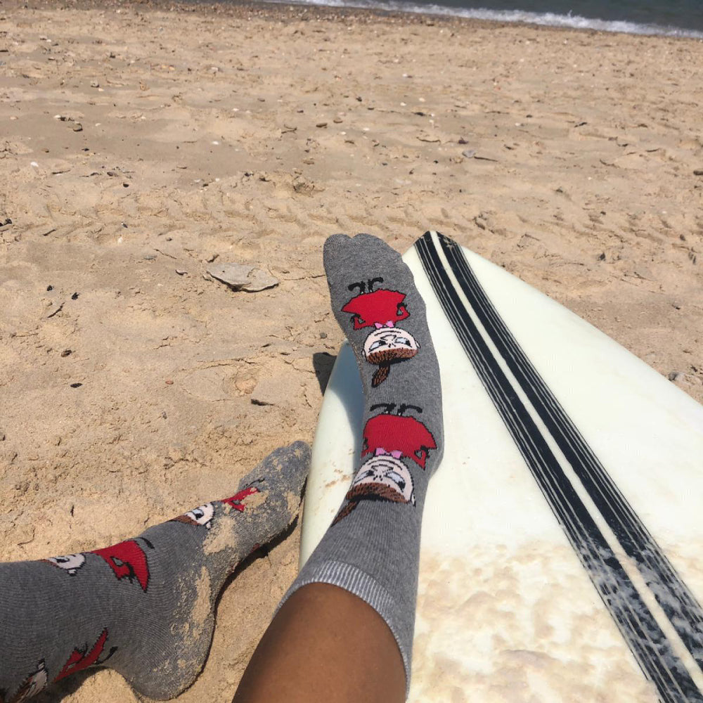 Little My Pranking Socks 36-42 Grey - The Official Moomin Shop