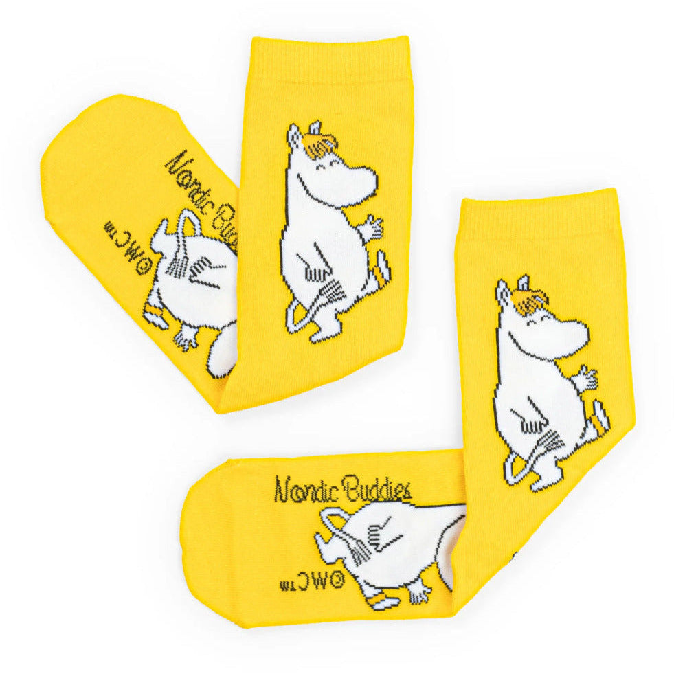 Snorkmaiden Happiness Socks Yellow 36-42 - Nordicbuddies - The Official Moomin Shop