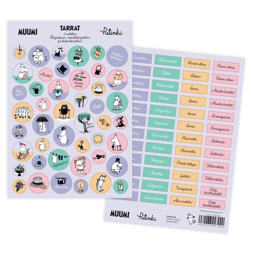 Moomin Bujo Sticker Set - Putinki - The Official Moomin Shop