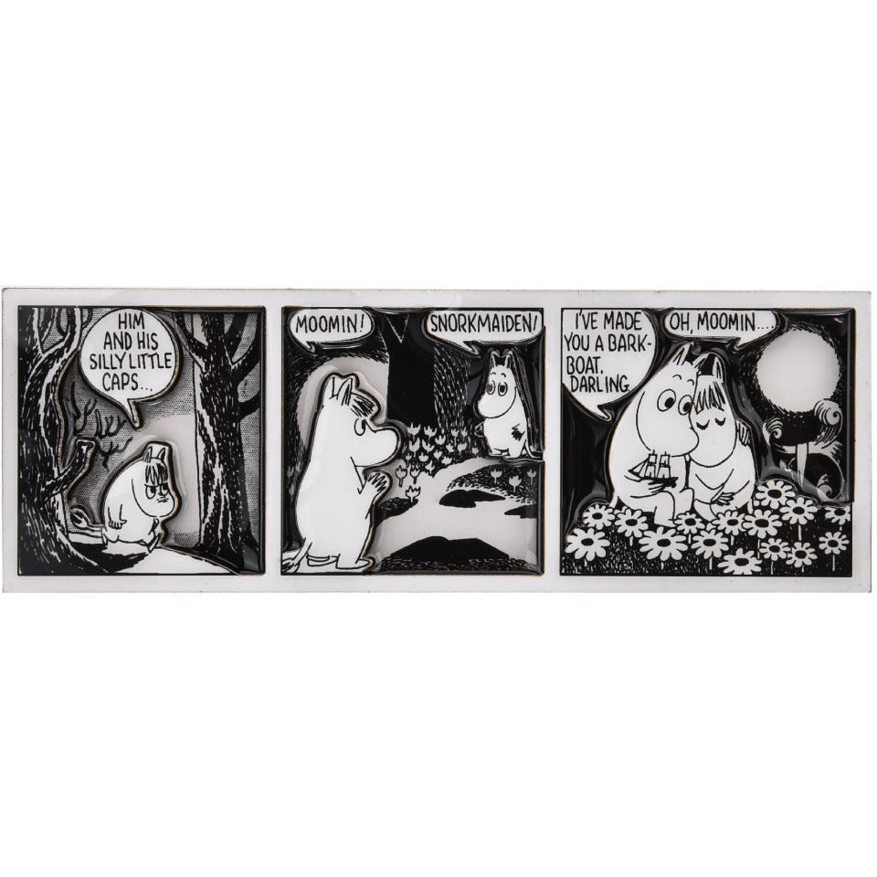 Moomintroll and Snorkmaiden Comic Strip Magnet - Nordicbuddies - The Official Moomin Shop