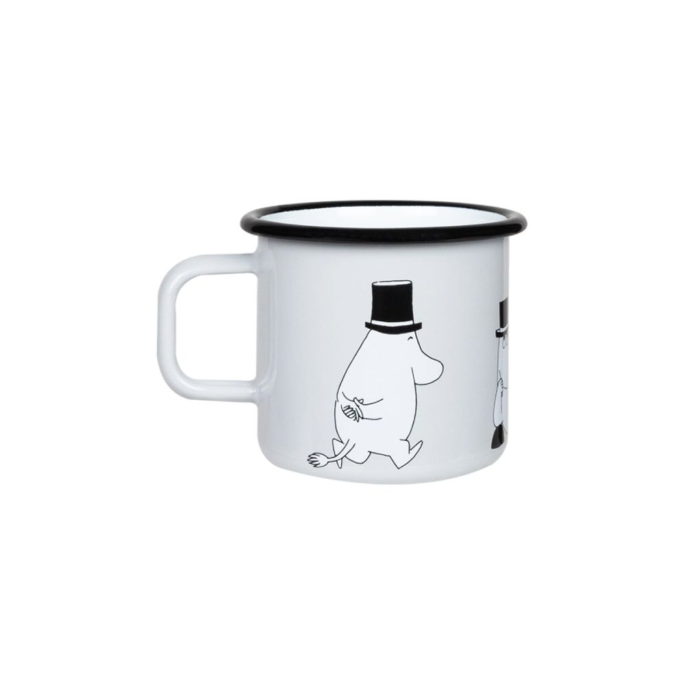 Moominpappa Retro Mug 3,7dl Gray - The Official Moomin Shop