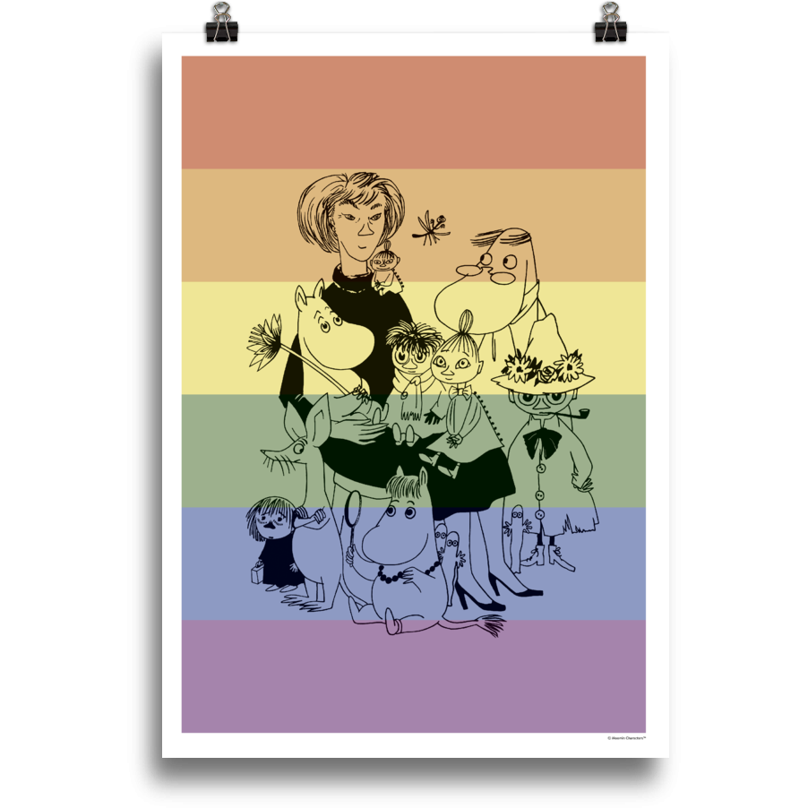 Tove Jansson Pride poster - The Official Moomin Shop - The Official Moomin Shop