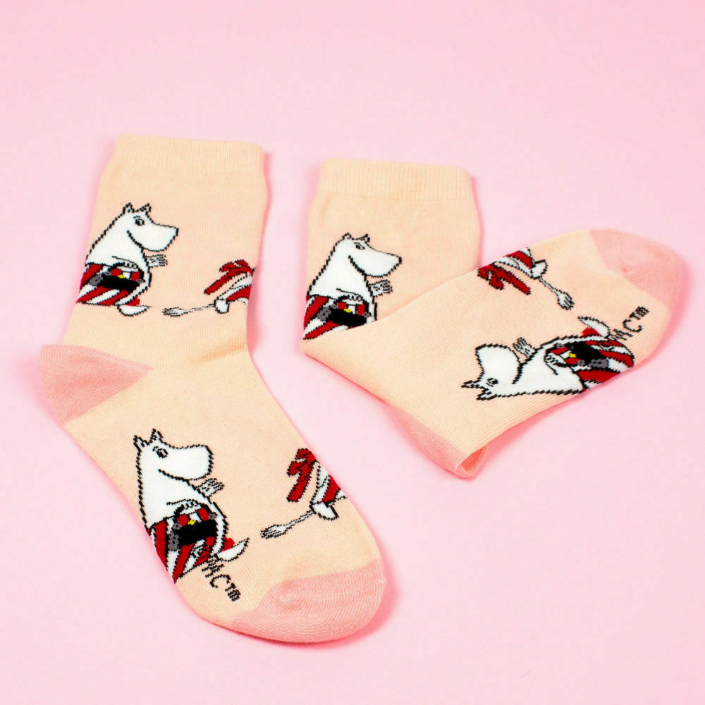 Moominmamma on Errands Socks Pink 36-42 - Nordicbuddies - The Official Moomin Shop