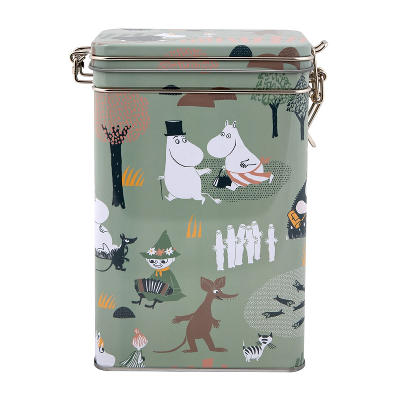Moomin Forest Walk Coffee Tin Green - Martinex - The Official Moomin Shop