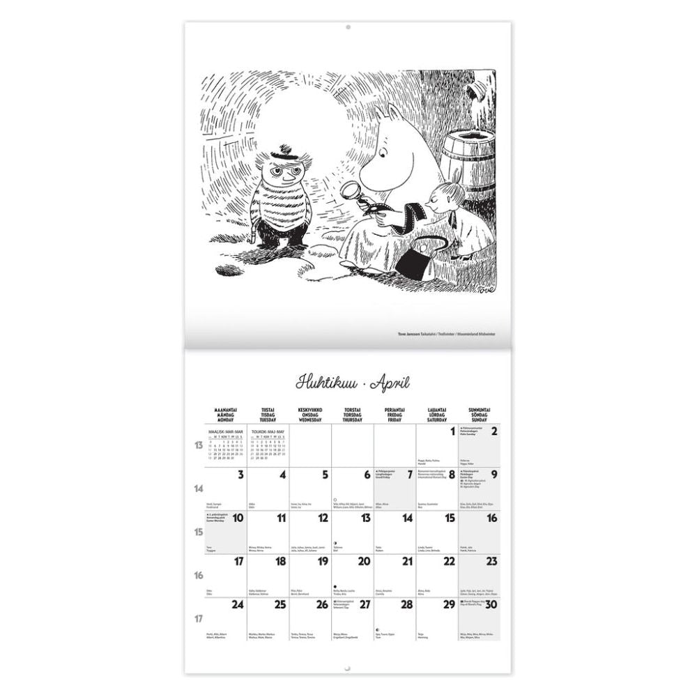 Moomin Wall Calendar 2022-2023 30x30 cm - Putinki - The Official Moomin Shop