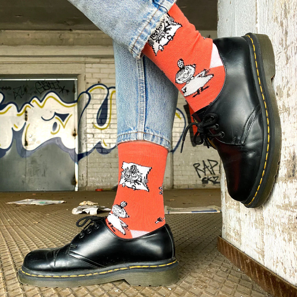 Little My Happiness Socks 36-42 Orange - The Official Moomin Shop