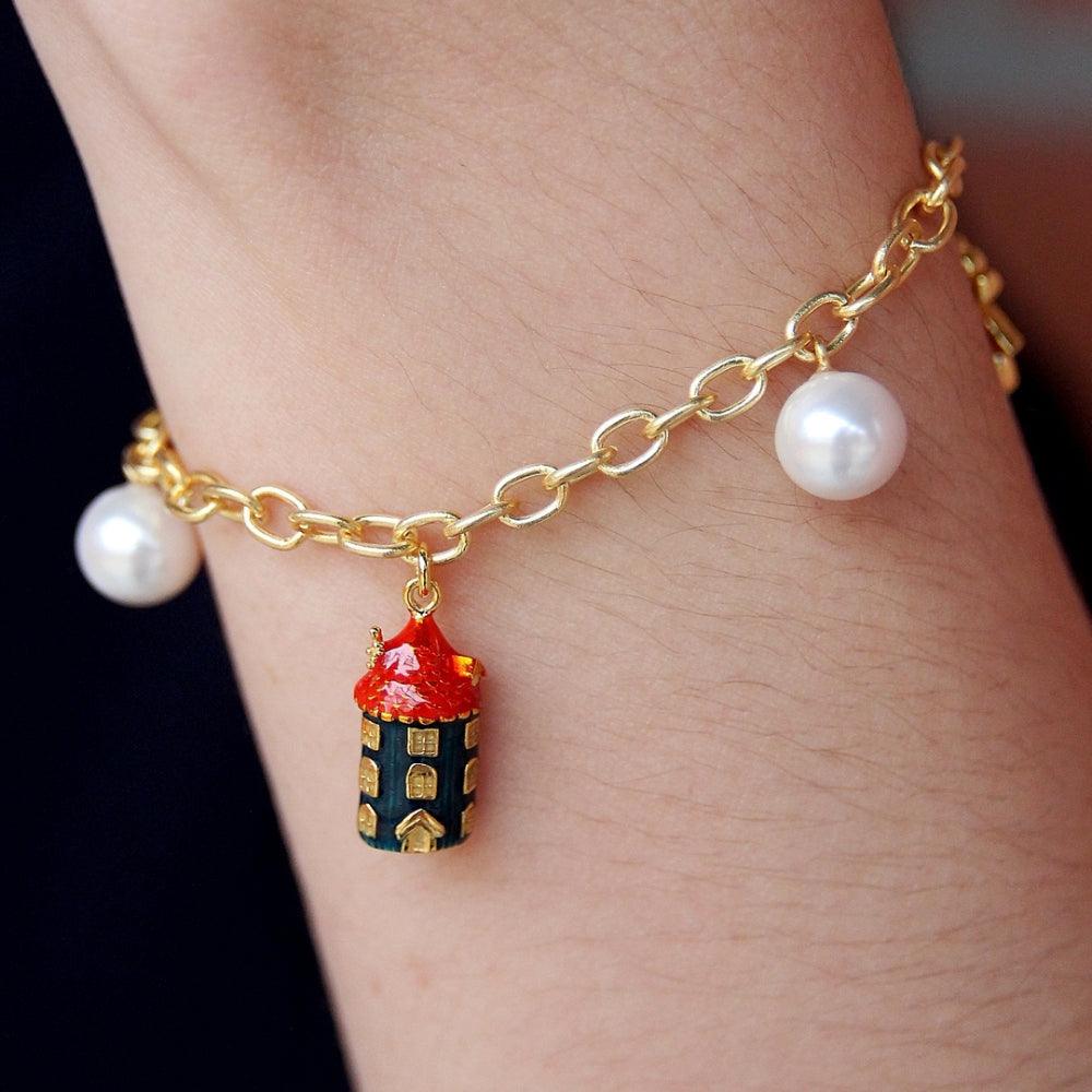 Moominhouse Gold Chain Bracelet - Moress Charms - The Official Moomin Shop