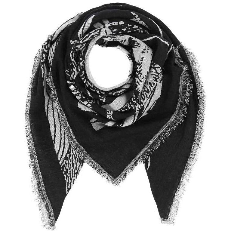 Moominsummer Madness Scarf  Black &amp; White - Lasessor - The Official Moomin Shop