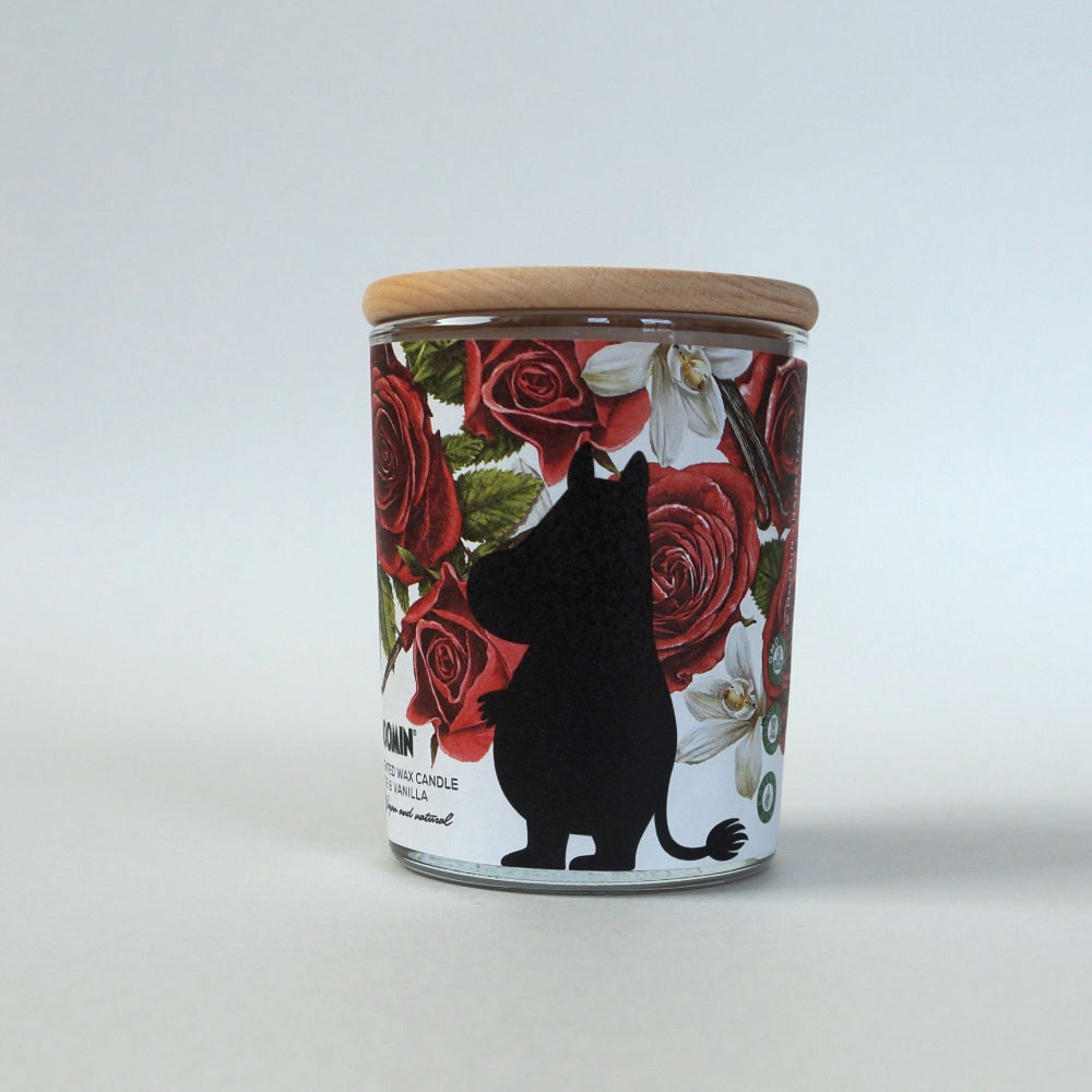 Moomin Scented Candle Rose &amp; Vanilla - MiLu Candles - The Official Moomin Shop