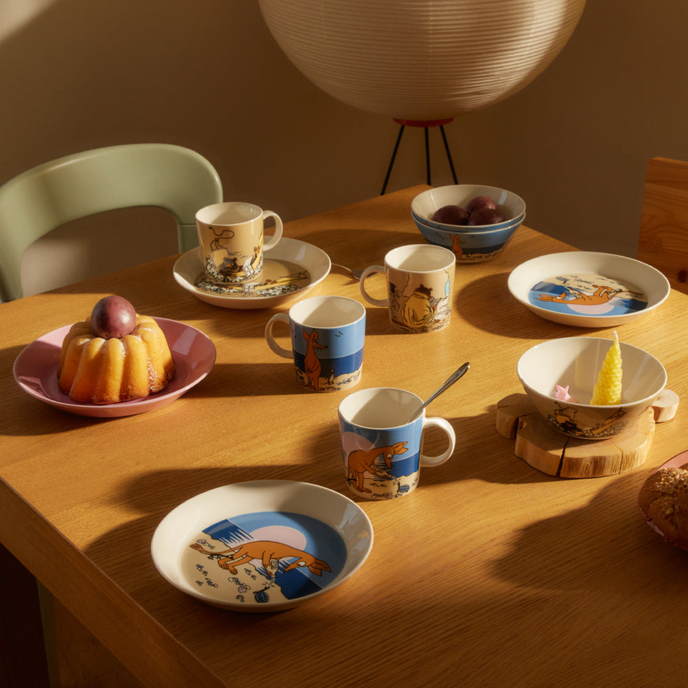 The Muskrat Plate 19cm Beige - The Official Moomin Shop