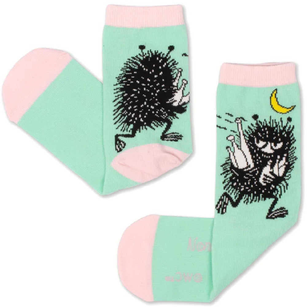 Stinky Butt Socks Mint Green - Nordicbuddies - The Official Moomin Shop