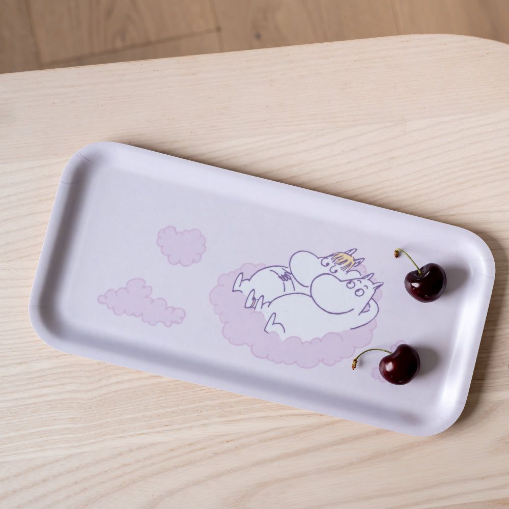 テーブル用品 MOOMIN tray plywood melamine processing Japan Moomin Melamine Tray - Little My | Kawaii Limited