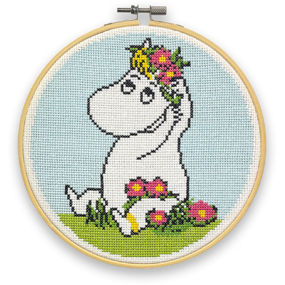 Snorkmaiden Flower Crown Cross Stitch Kit - The Crafty Kit Company - The Official Moomin Shop