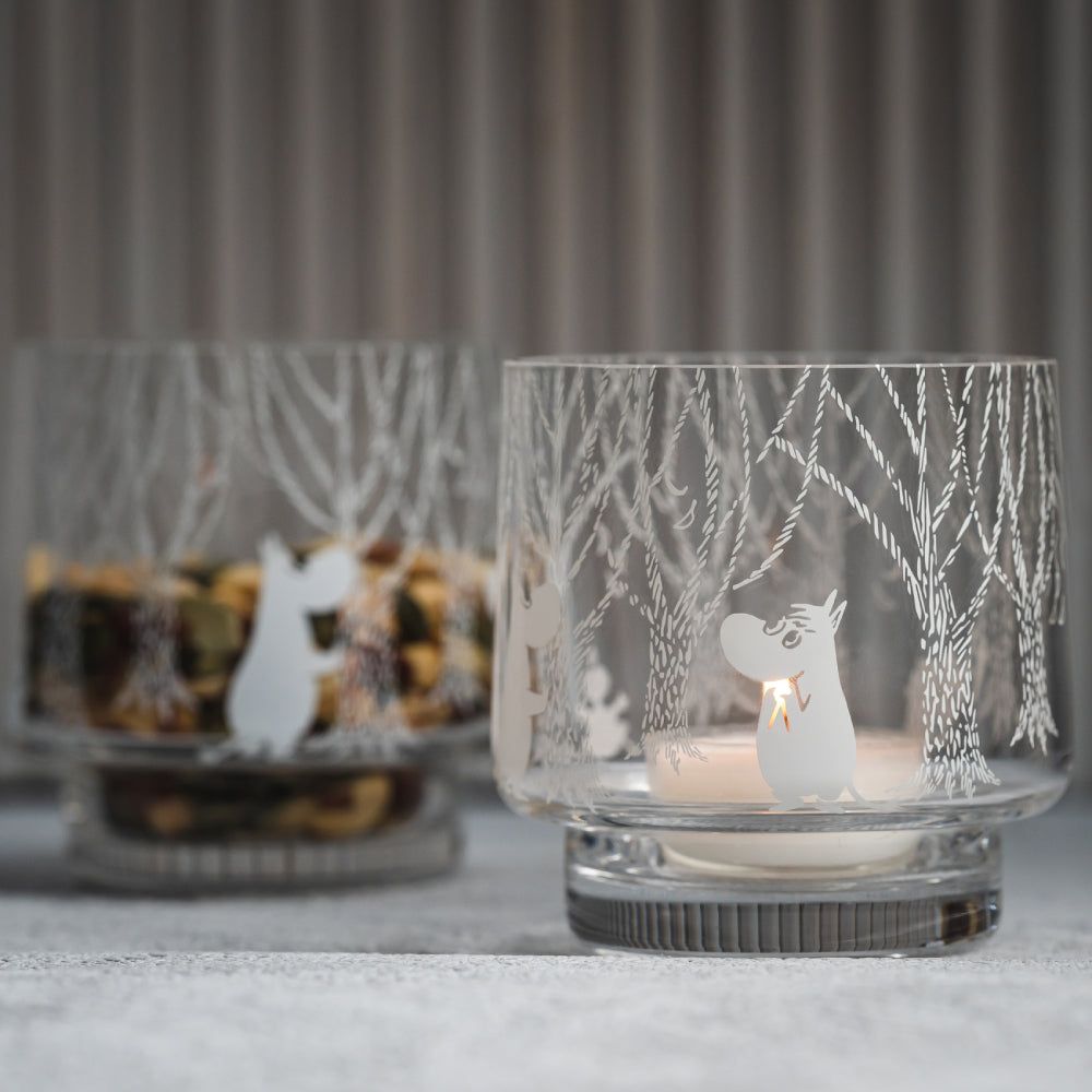 Moomin In the woods Candle Holder 8cm - Muurla - The Official Moomin Shop