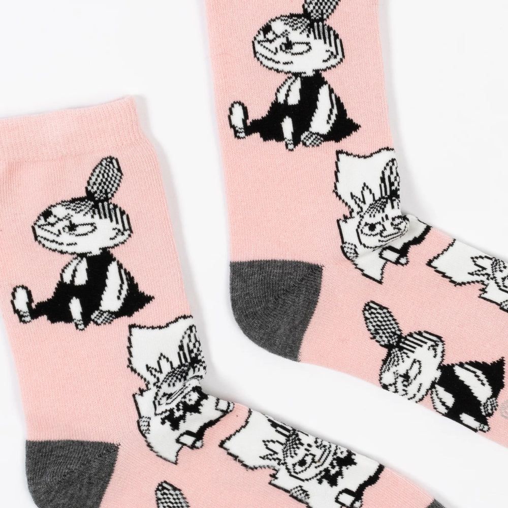 Little My Pranking Socks Pink 36-42 - Nordicbuddies - The Official Moomin Shop