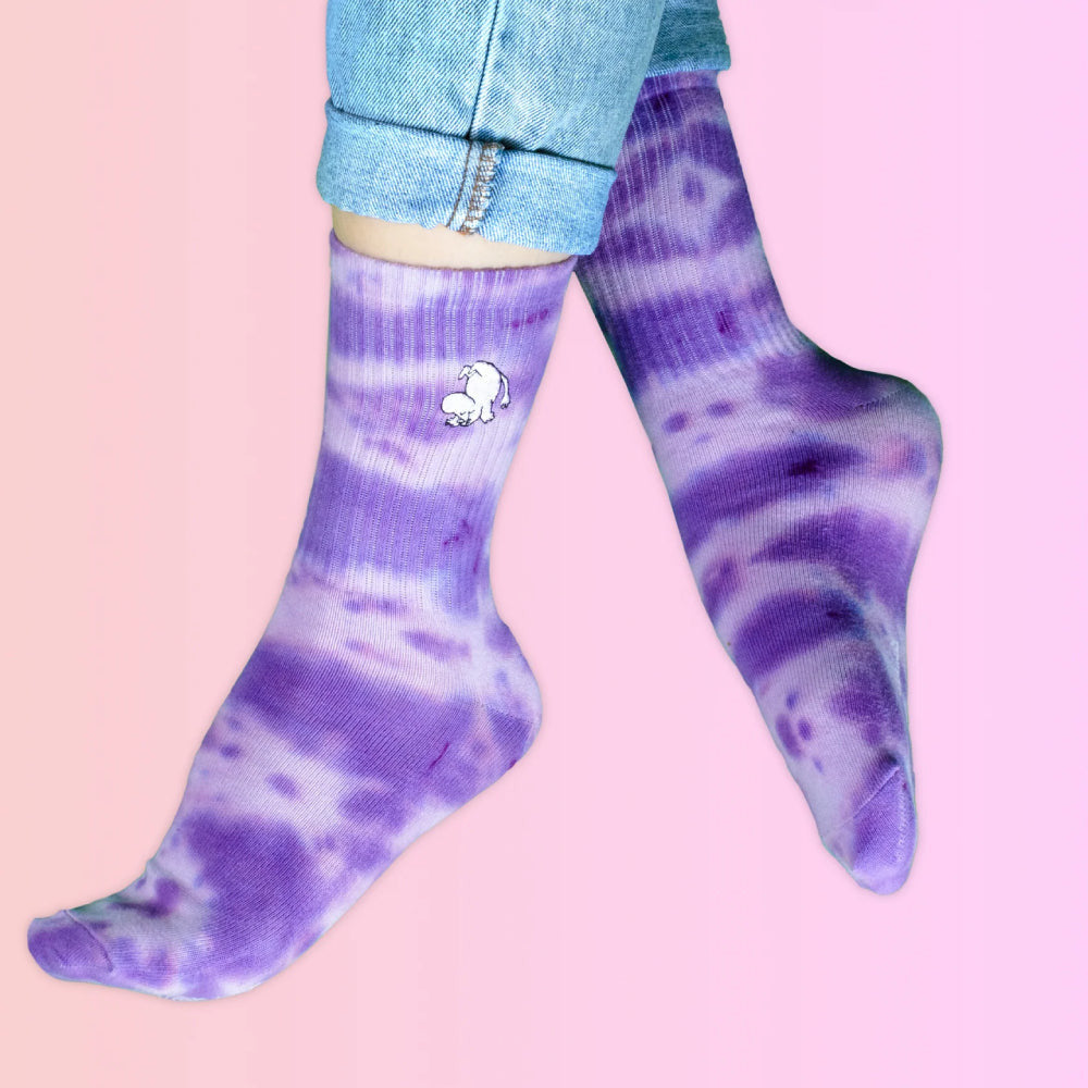 Moomintroll Tie Dye Socks Lilac 36-42 - Nordicbuddies - The Official Moomin Shop