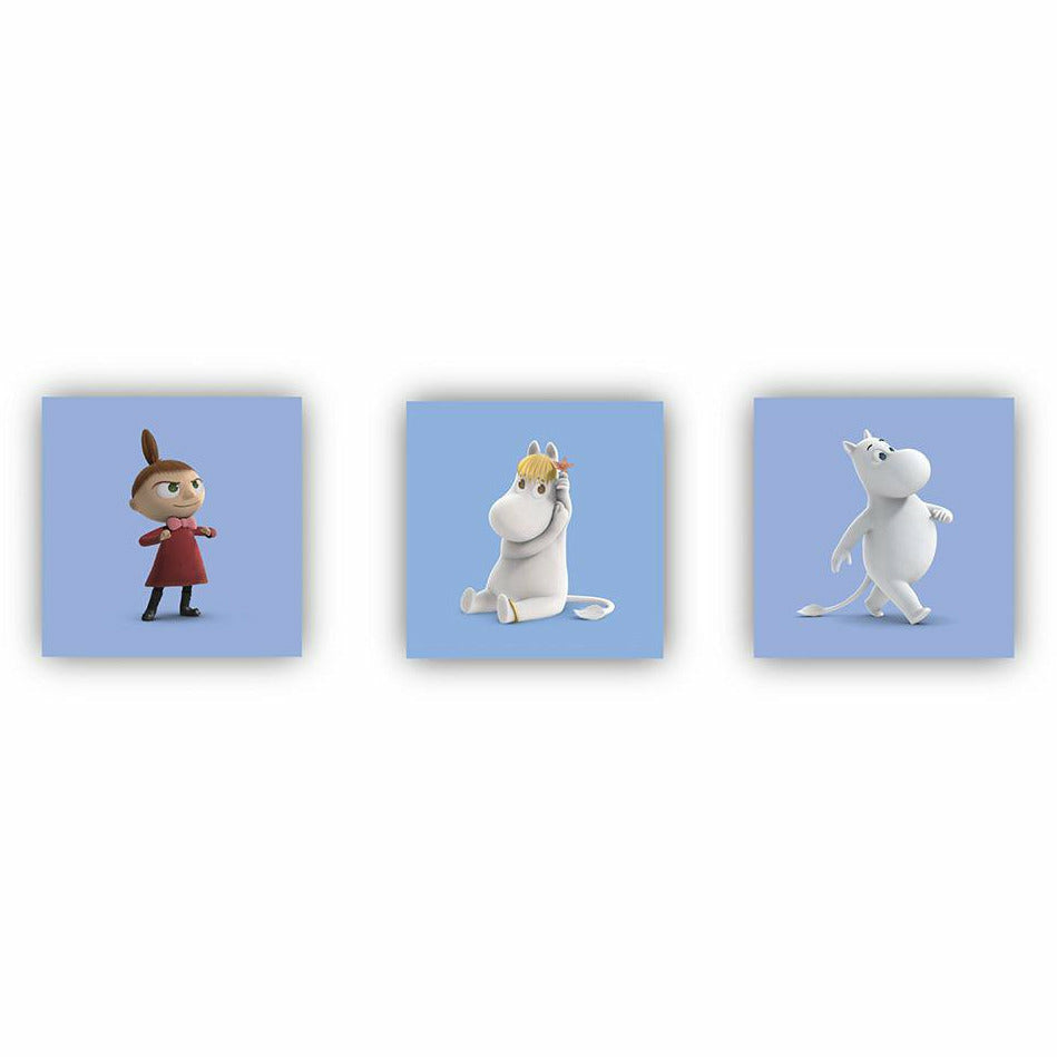 Moominvalley &quot;Characters&quot; Coasters blue 6-pack - Opto Design - The Official Moomin Shop