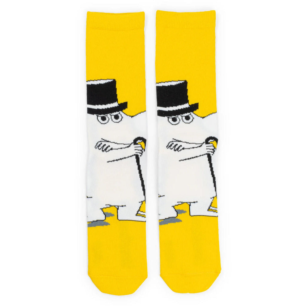 Moominpappa Thinking Socks 40-45 Yellow - Nordicbuddies - The Official Moomin Shop