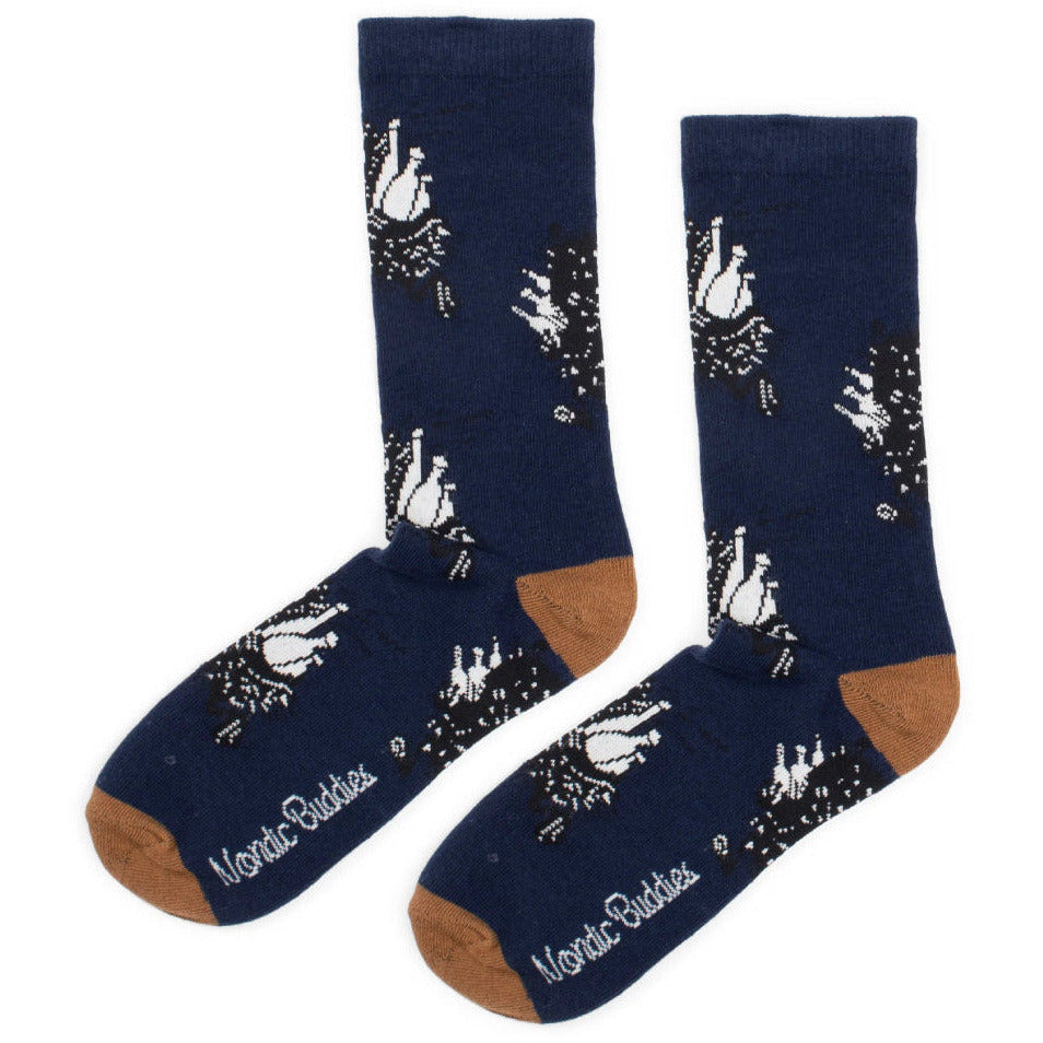Stinky Getaway Socks Navy Blue 40-45 - Nordicbuddies - The Official Moomin Shop