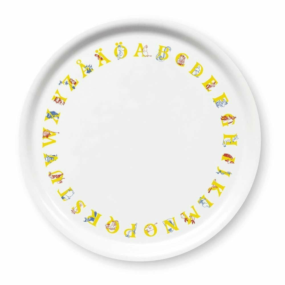 Moomin ABC Round Tray 31 cm - Opto Design - The Official Moomin Shop