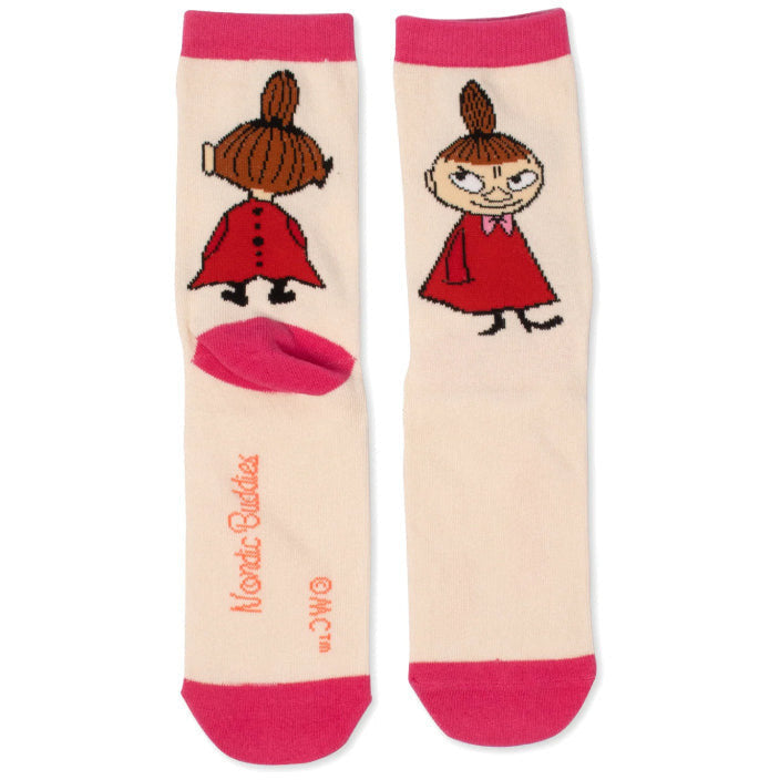 Little My Butt Socks 36-42 Beige - The Official Moomin Shop