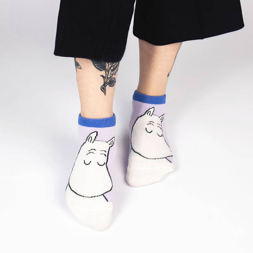 Moomintroll Ankle Socks Lilac 36-42 - Nordicbuddies - The Official Moomin Shop